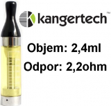 Clearomizer Kangertech CC/T2 2,4ml 2,2ohm Yellow