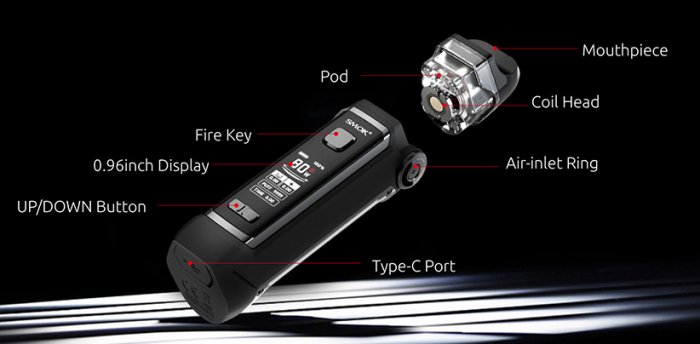 Grip Smoktech IPX 80 Full Kit 3000mAh Red