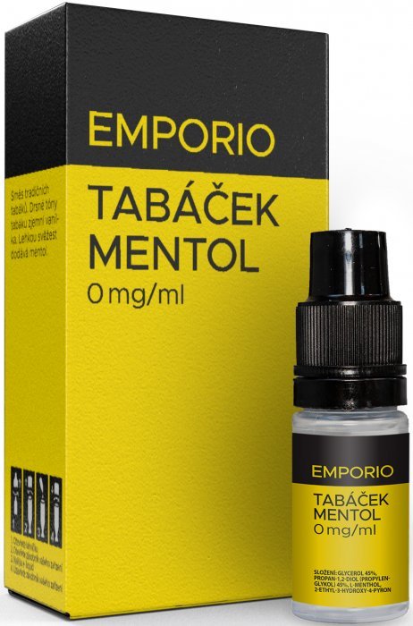 Liquid EMPORIO Tabáček - Mentol 10ml - 18mg