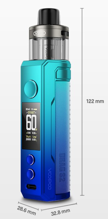 Grip VOOPOO Drag S2 Mod Pod 60W 2500mAh Sky Blue