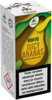 Liquid Dekang High VG Juicy Ananas 10ml - 3mg (Šťavnatý ananas)
