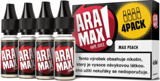 Liquid ARAMAX 4Pack Max Peach 4x10ml-18mg