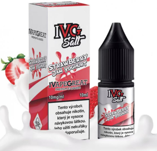 Liquid IVG SALT Strawberry Jam Yoghurt 10ml - 10mg