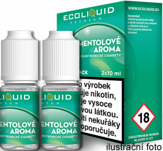 Liquid Ecoliquid Premium 2Pack Menthol 2x10ml - 0mg