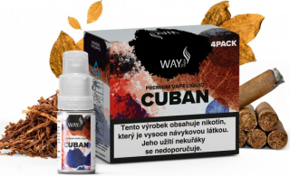 Liquid WAY to Vape 4Pack Cuban 4x10ml-3mg