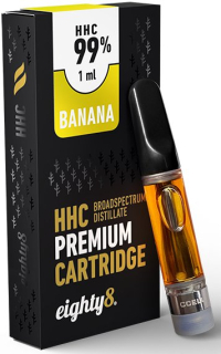 Cartridge Eighty8 HHC, 99% HHC Banana 1ml