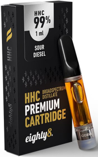 Cartridge Eighty8 HHC, 99% HHC Sour Disel 1ml