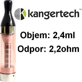 Clearomizer Kangertech CC/T2 2,4ml 2,2ohm Red